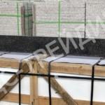 Подступенок гранитный G654 Sesame Black 1500x150x20 мм полированный