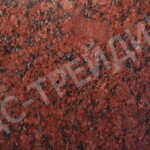 Ступени гранитные Империал Ред (Imperial Red) 1500x350x30 мм полированные