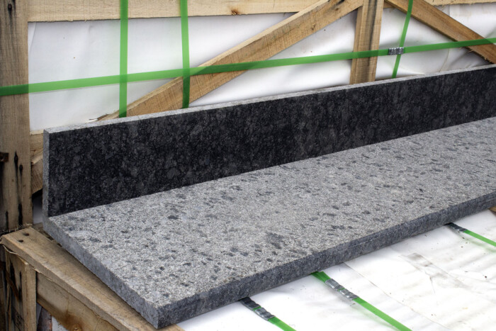 Гранитные ступени Steel Grey 1800x350x30 мм термообработка — изображение 2